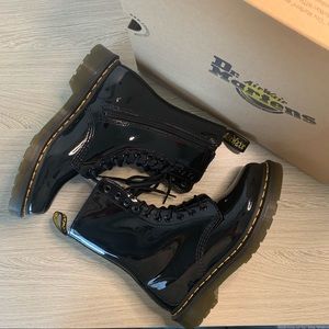 Dr. Martens 1490 Zipper Patent Leather Combat Boots